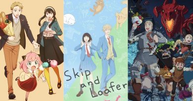 Posters d'animés Spy x Family, Skip and Loafer, et Gloutons et Dragons